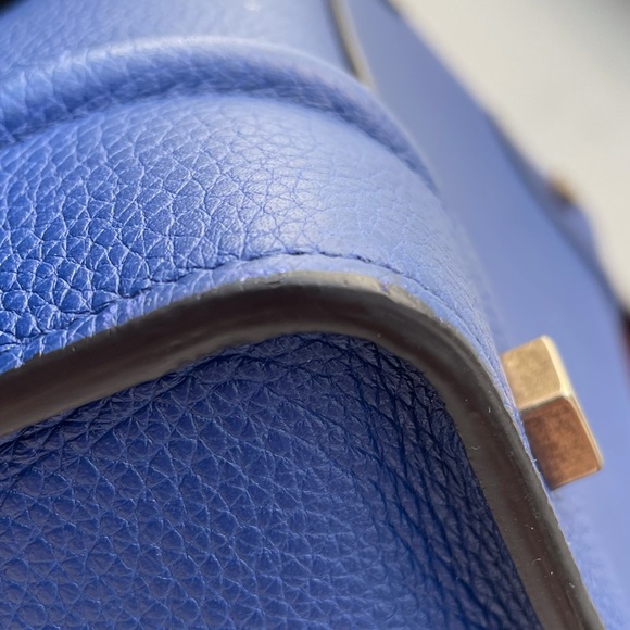 Celine Mini Luggage Blue Drummed Leather GHW - Picture 16 of 16